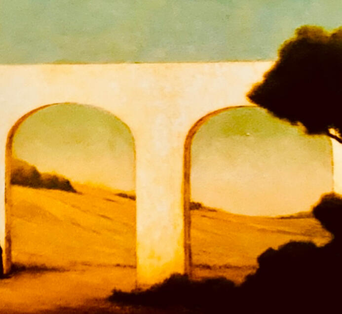 “The Aqueduct” Oil on canvas, William Sartain (1843-1924) Portland Art Museum