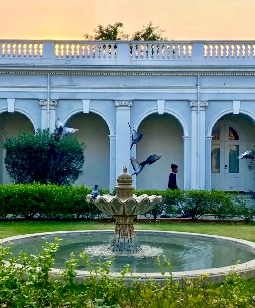Water fountain, Taj Falaknuma Palace Hyderabad, India